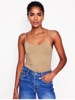 New Boden 100% Cotton Cami size M grey